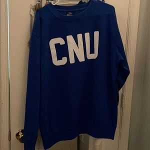 oversized cnu blue crew neck